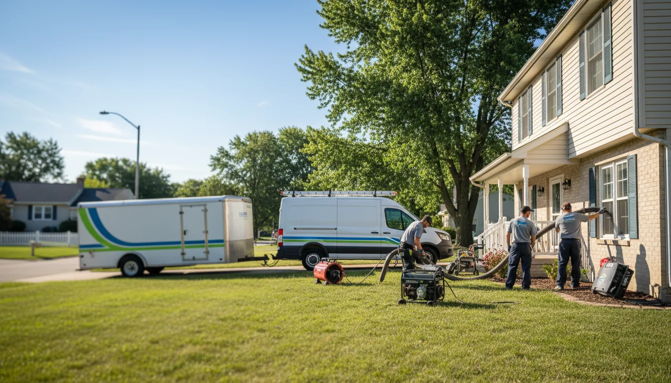 Flooded Basement Restoration And Cleanup With Repair in Buckner, IL near me